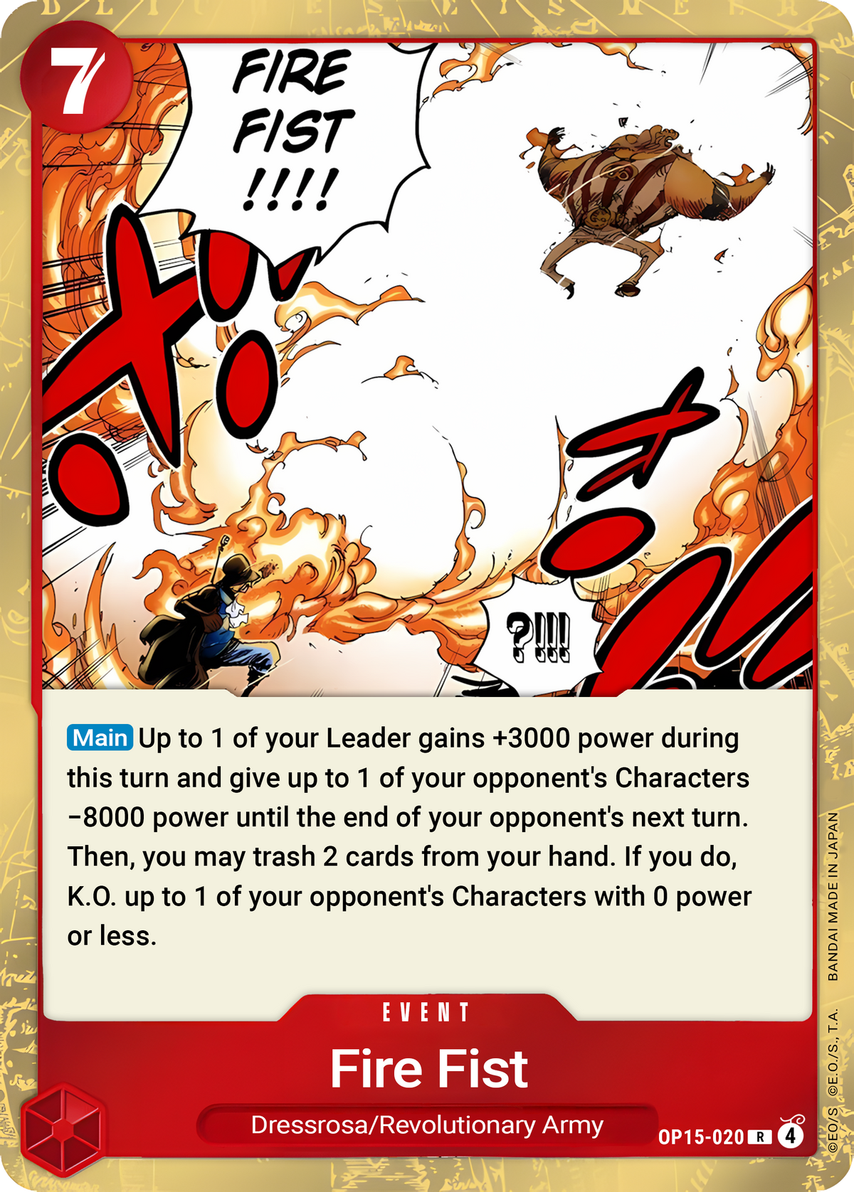 Fire Fist OP15-020 (Adventure on Kami's Island)  - Foil