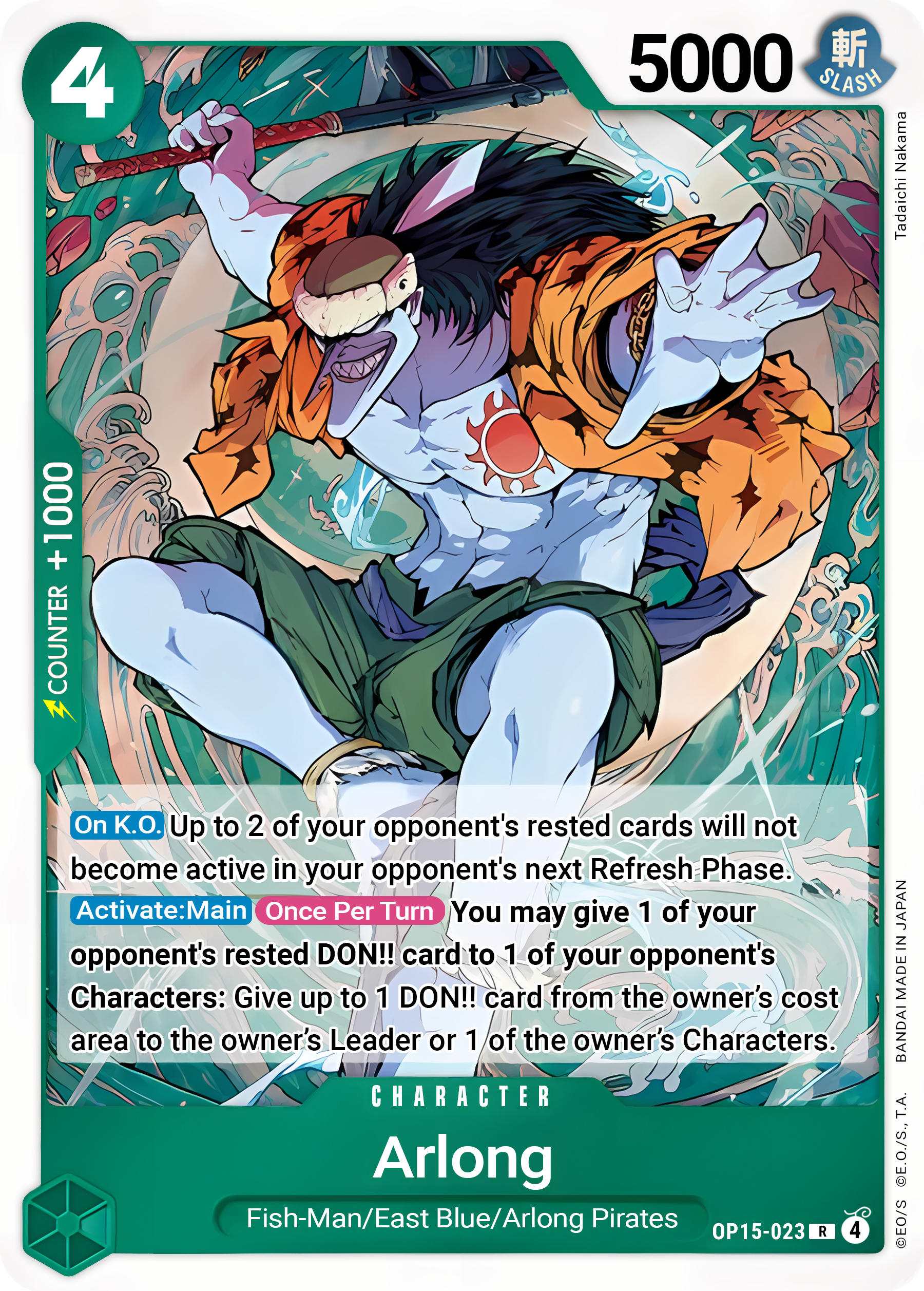 Arlong OP15-023 (Adventure on Kami's Island)  - Foil