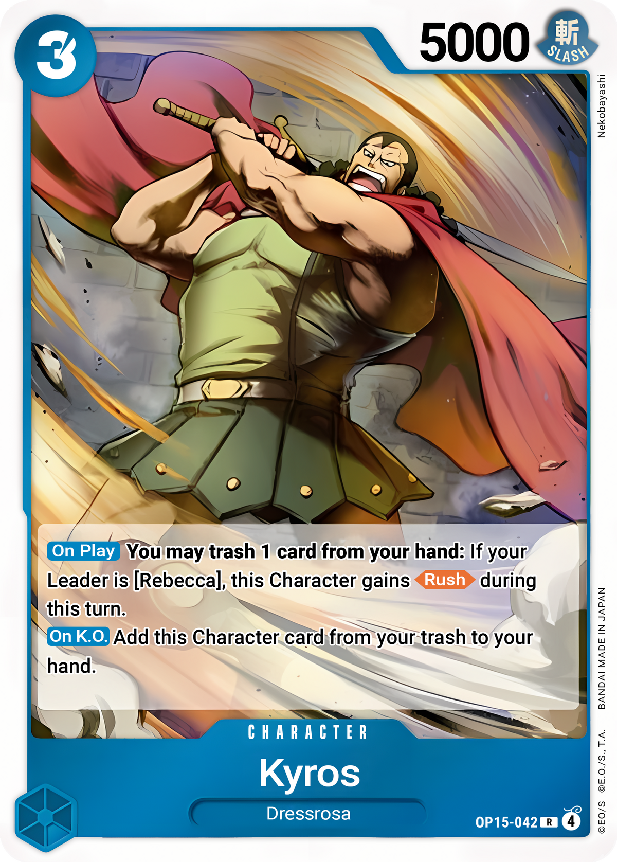 Kyros OP15-042 (Adventure on Kami's Island)  - Foil