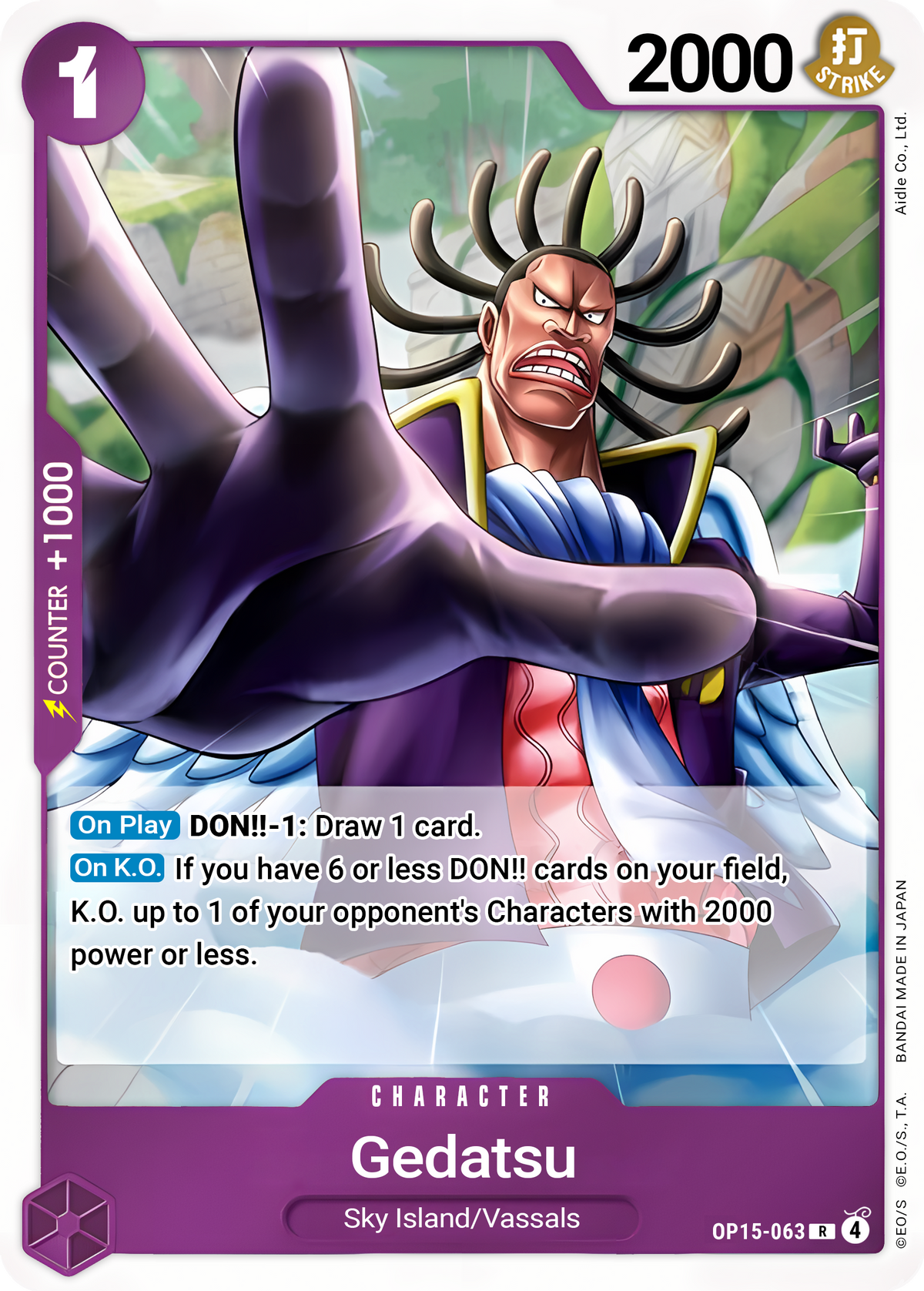 Gedatsu OP15-063 (Adventure on Kami's Island)  - Foil