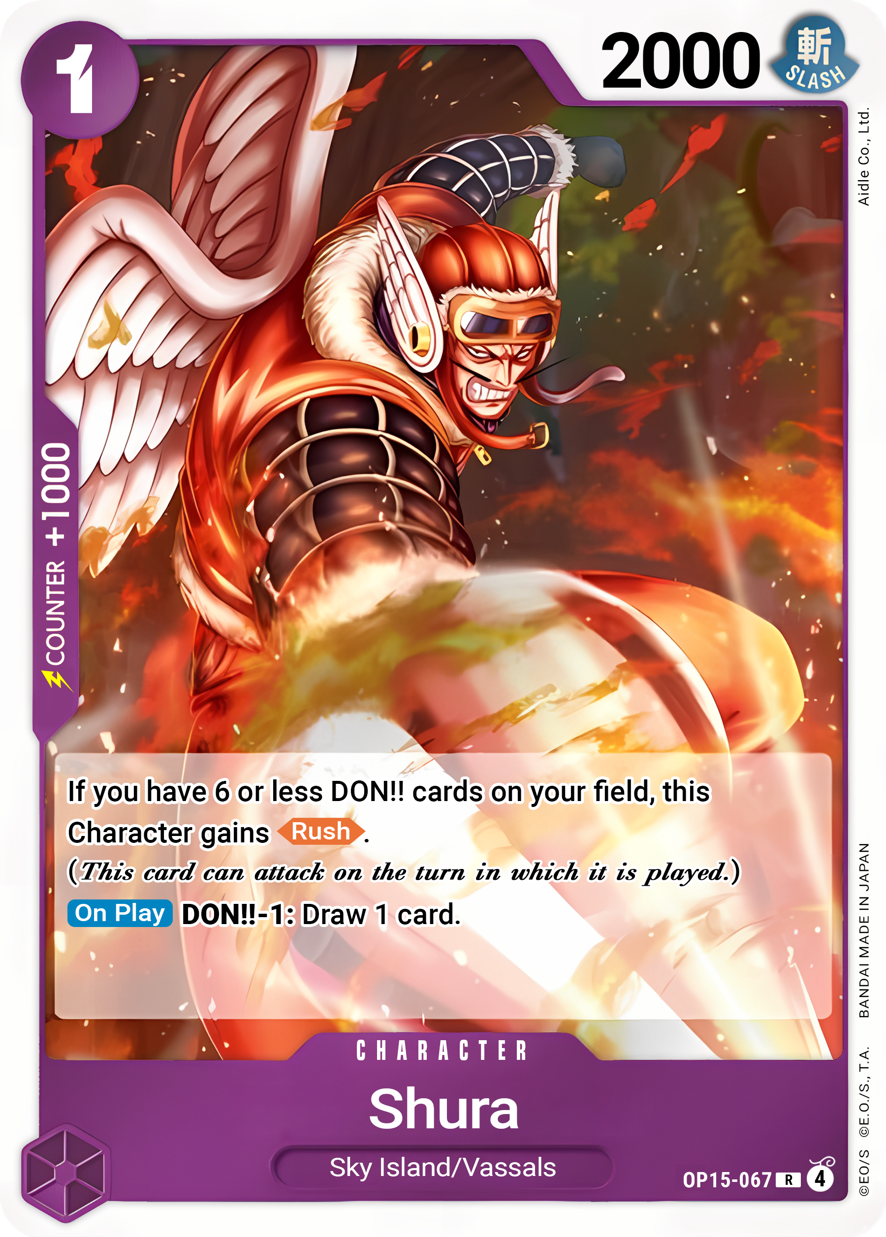 Shura OP15-067 (Adventure on Kami's Island)  - Foil