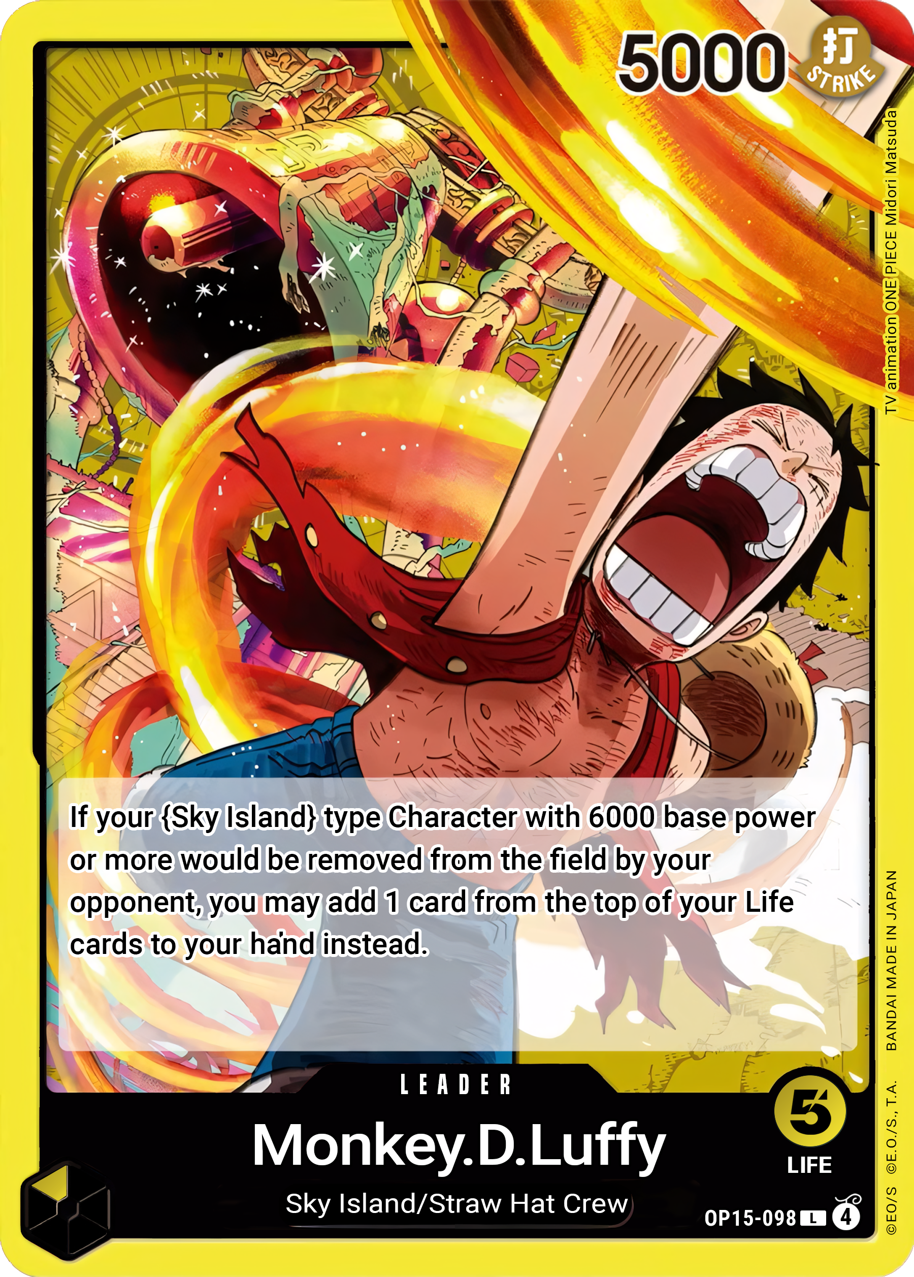 Monkey.D.Luffy OP15-098 (Adventure on Kami's Island) 