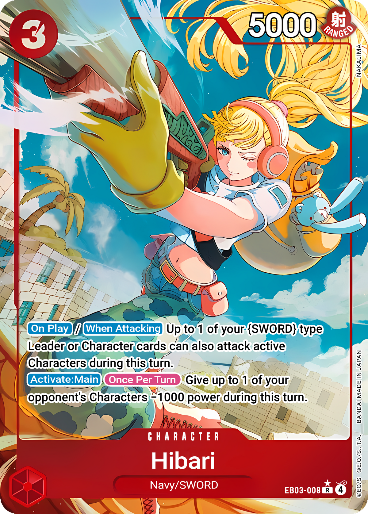 Hibari EB03-008 (Extra Booster: One Piece Heroines Edition)  - Alternate Art Foil