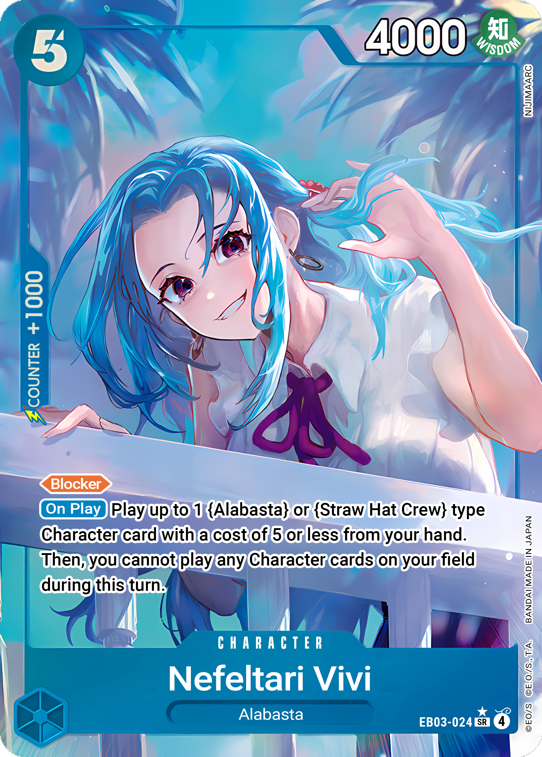 Nefeltari Vivi EB03-024 (Extra Booster: One Piece Heroines Edition)  - Alternate Art Foil