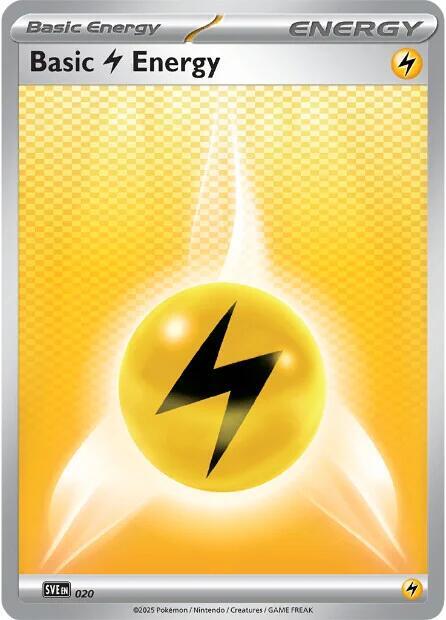 Basic Lightning Energy 020 (SVE: Scarlet & Violet Energies)  - Reverse Holofoil
