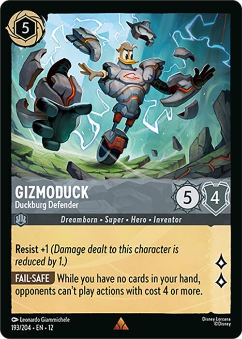 Gizmoduck, Duckburg Defender 193/204 ()  - Cold Foil