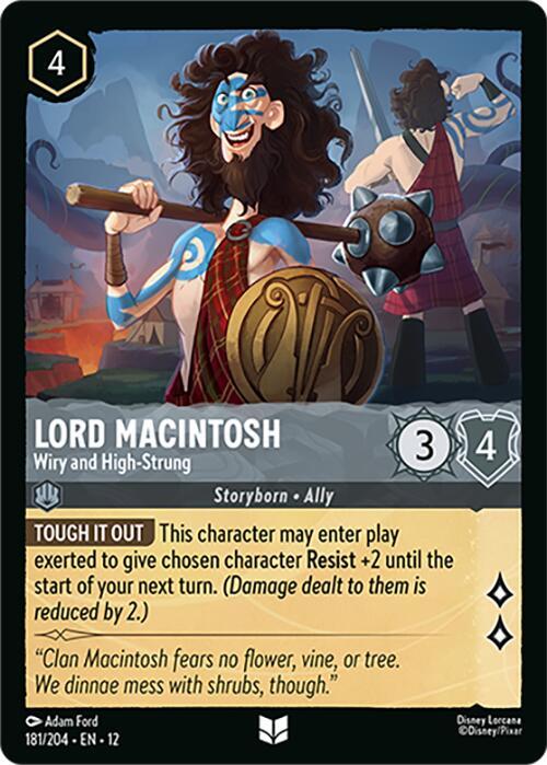 Lord Macintosh, Wiry and High-Strung 181/204 ()  - Cold Foil