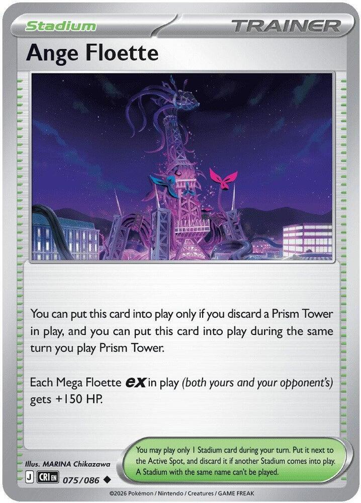 Ange Floette 075/086 (ME04: Chaos Rising)  - Reverse Holofoil