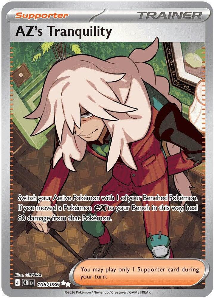 AZ's Tranquility 106/086 (ME04: Chaos Rising)  - Holofoil