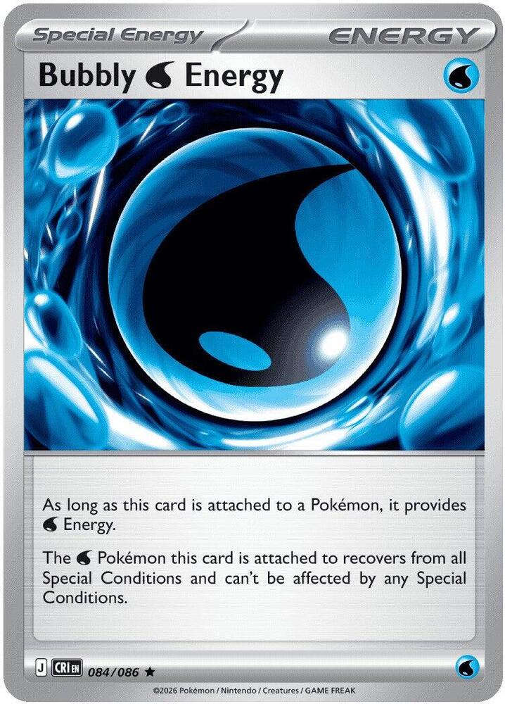 Bubbly Water Energy 084/086 (ME04: Chaos Rising)  - Holofoil