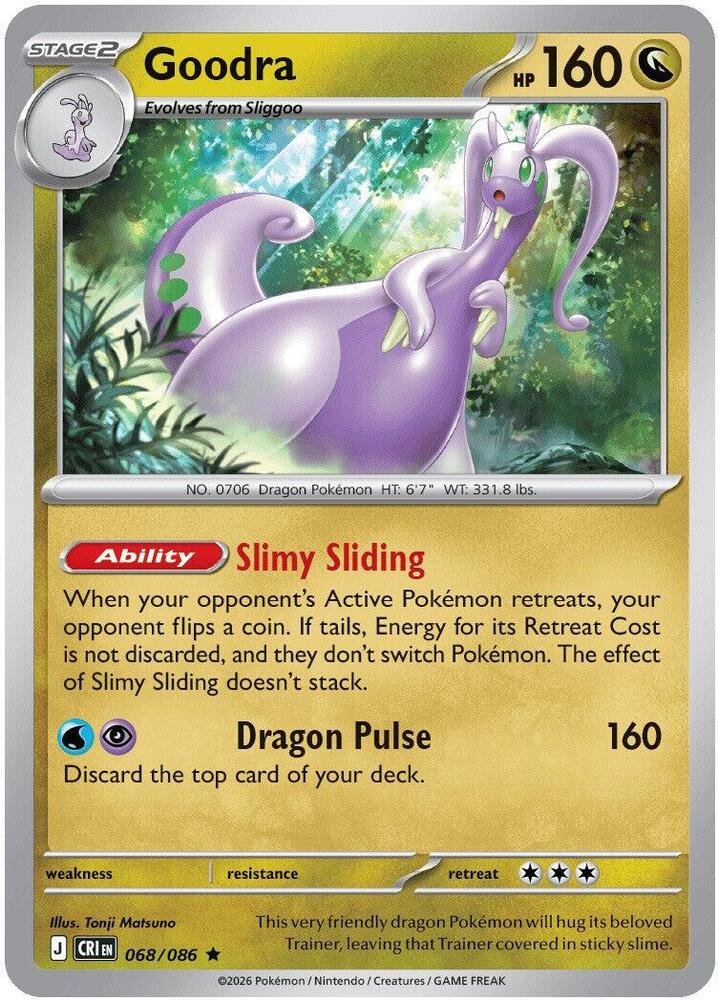 Goodra 068/086 (ME04: Chaos Rising)  - Holofoil