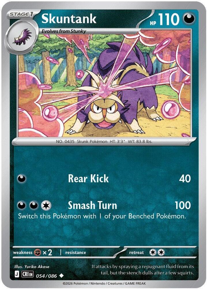 Skuntank 054/086 (ME04: Chaos Rising)  - Reverse Holofoil