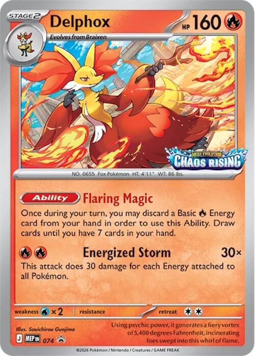 Delphox 074 (ME: Mega Evolution Promo)  - Holofoil