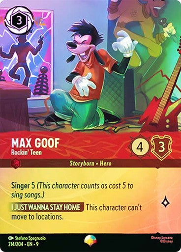 Max Goof, Rockin' Teen 214/204 (Fabled)  - Rainbow Foil