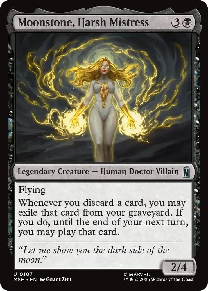 Moonstone, Harsh Mistress 107 (Marvel Super Heroes)  - Foil