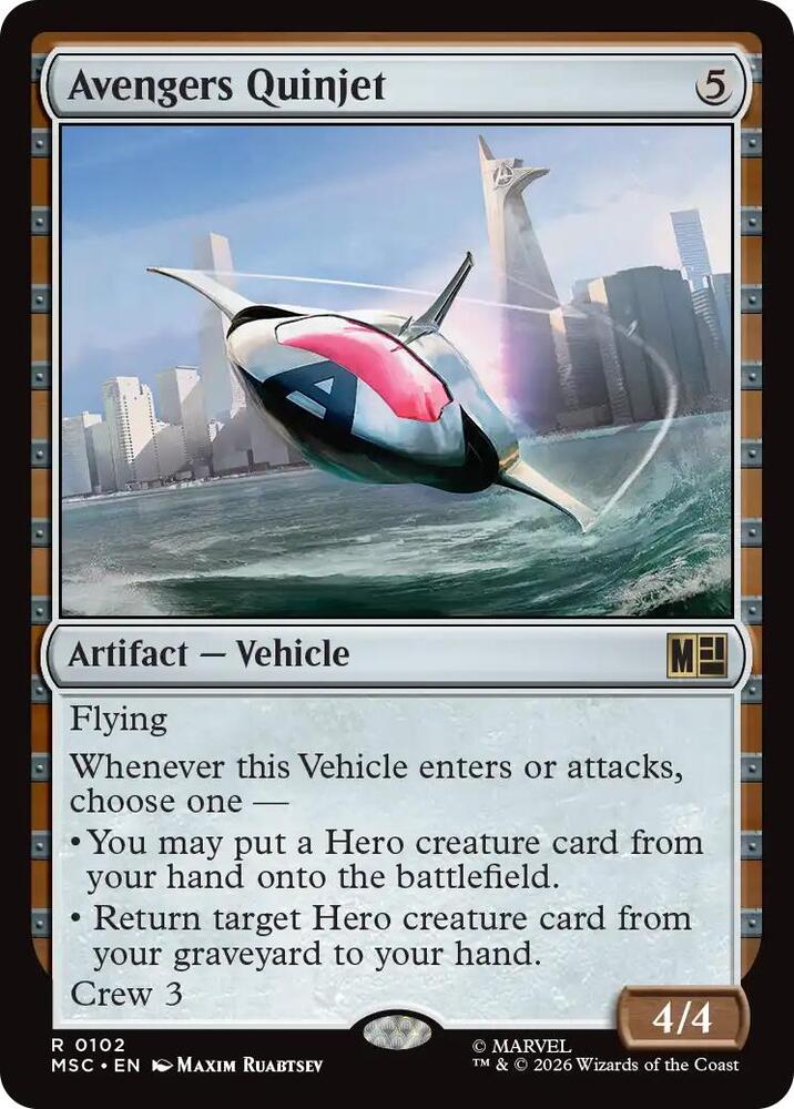 Avengers Quinjet 102 (Commander: Marvel Super Heroes) 