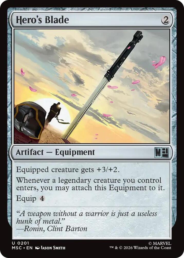 Hero's Blade 201 (Commander: Marvel Super Heroes) 
