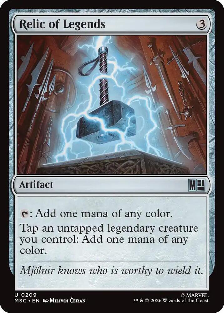 Relic of Legends [dupe] 209 (Commander: Marvel Super Heroes) 