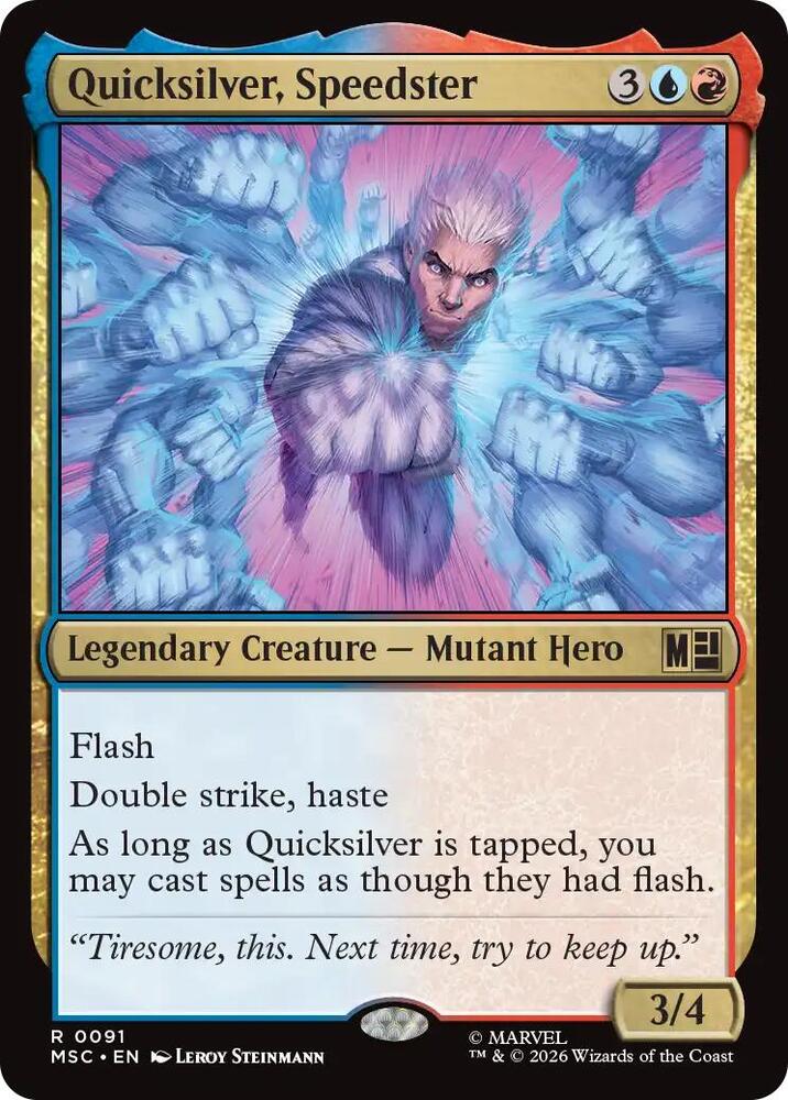 Quicksilver, Speedster 91 (Commander: Marvel Super Heroes) 