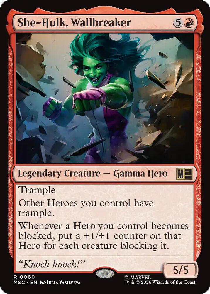 She Hulk Wallbreaker 60 (Commander: Marvel Super Heroes) 