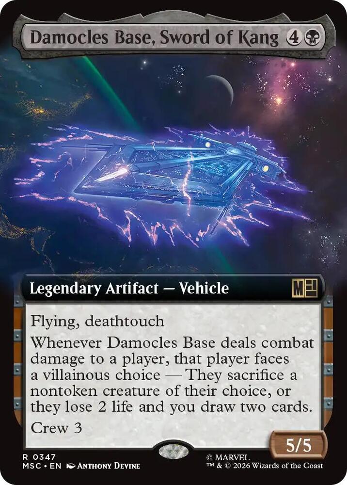 Damocles Base Sword of Kang Extended Art 347 (Commander: Marvel Super Heroes)  - Extended Art