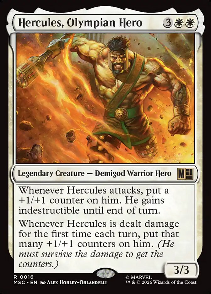 Hercules, Olympian Hero 16 (Commander: Marvel Super Heroes) 
