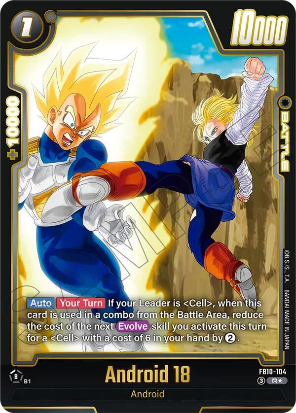Android 18 FB10 104 Alternate Art FB10-104 ()  - Holofoil