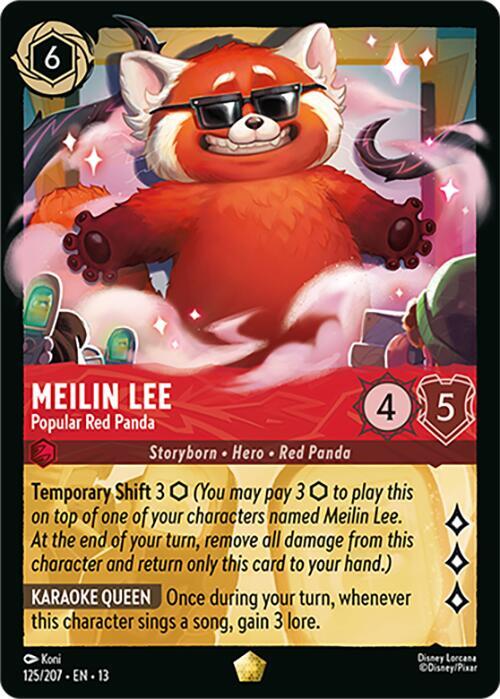 Meilin Lee, Popular Red Panda 125/207 (Attack of the Vine!)  - Cold Foil