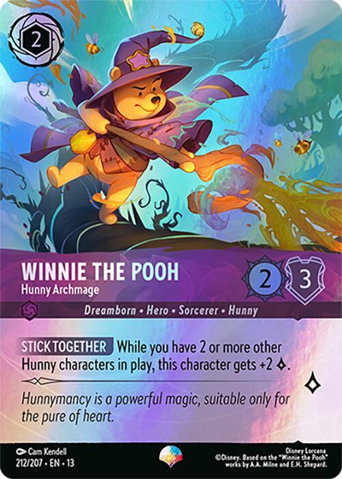 Winnie the Pooh Hunny Archmage 212/207 (Attack of the Vine!)  - Holofoil
