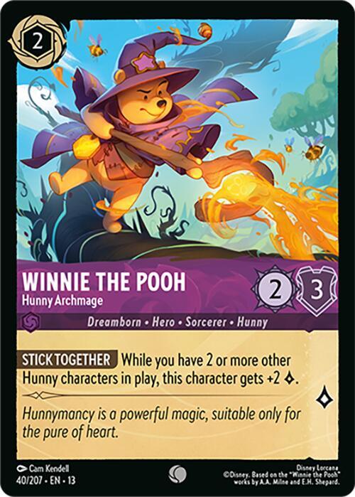Winnie the Pooh, Hunny Archmage 40/207 (Attack of the Vine!)  - Cold Foil
