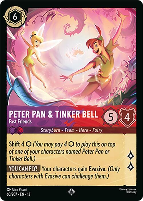 Peter Pan and Tinker Bell, Fast Friends 60/207 (Attack of the Vine!)  - Cold Foil