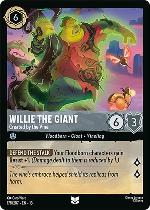 Willie the Giant, Created by the Vine 178/207 (Attack of the Vine!)  - Cold Foil
