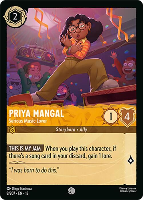 Priya Mangal, Serious Music Lover 8/207 (Attack of the Vine!)  - Cold Foil