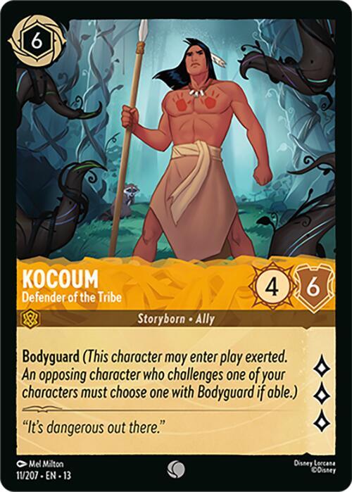 Kocoum, Defender of the Tribe 11/207 (Attack of the Vine!)  - Cold Foil