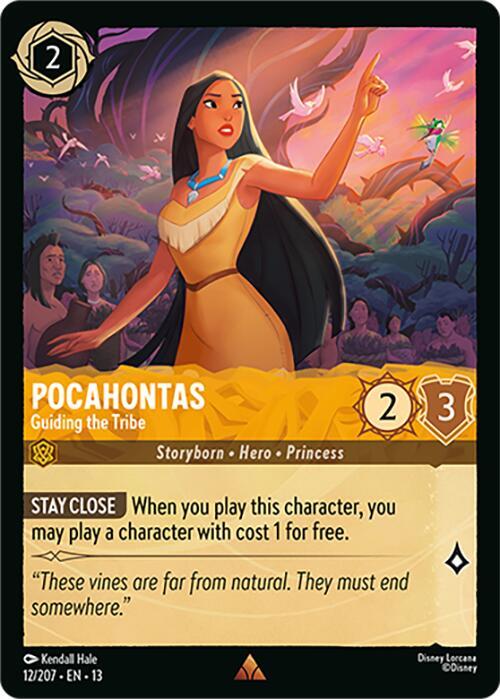 Pocahontas, Guiding the Tribe 12/204 (Attack of the Vine!)  - Cold Foil