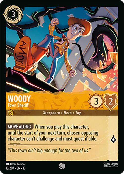 Woody, Town Sheriff 13/207 (Attack of the Vine!)  - Cold Foil