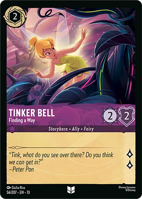 Tinker Bell, Finding a Way 56/207 (Attack of the Vine!)  - Cold Foil