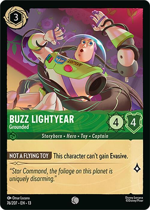 Buzz Lightyear, Grounded 76/207 (Attack of the Vine!)  - Cold Foil