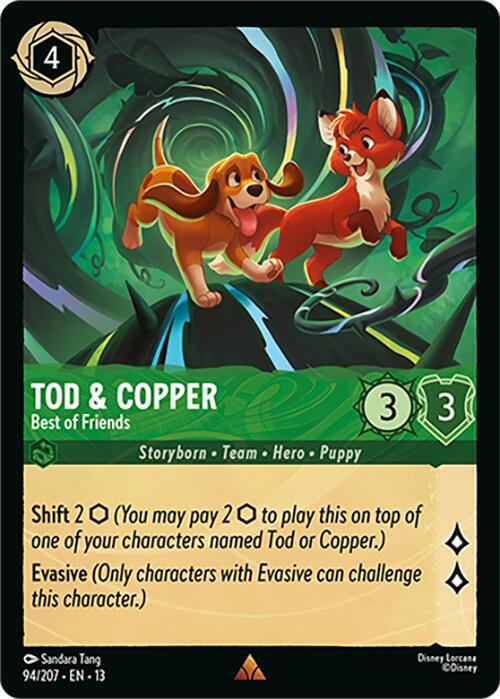 Tod and Copper, Best of Friends 94/207 (Attack of the Vine!)  - Cold Foil