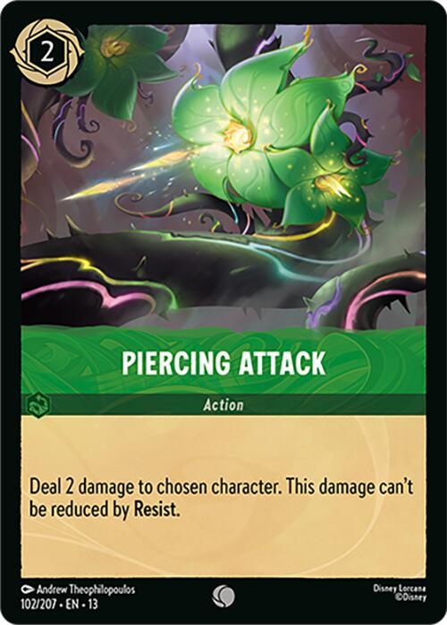 Piercing Attack 102/207 (Attack of the Vine!)  - Cold Foil