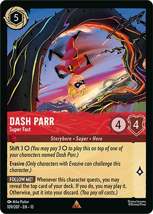 Dash Parr, Super Fast 109/207 (Attack of the Vine!)  - Cold Foil