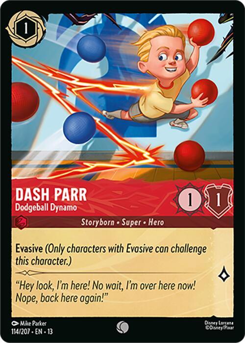 Dash Parr, Dodgeball Dynamo 114/207 (Attack of the Vine!)  - Cold Foil