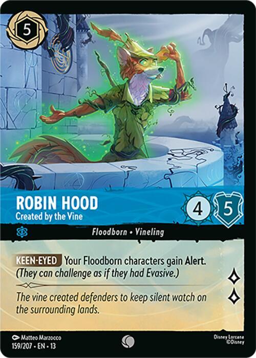 Robin Hood, Created by the Vine 159/204 (Attack of the Vine!)  - Cold Foil
