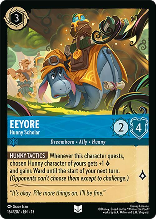 Eeyore, Hunny Scholar 164/207 (Attack of the Vine!)  - Cold Foil