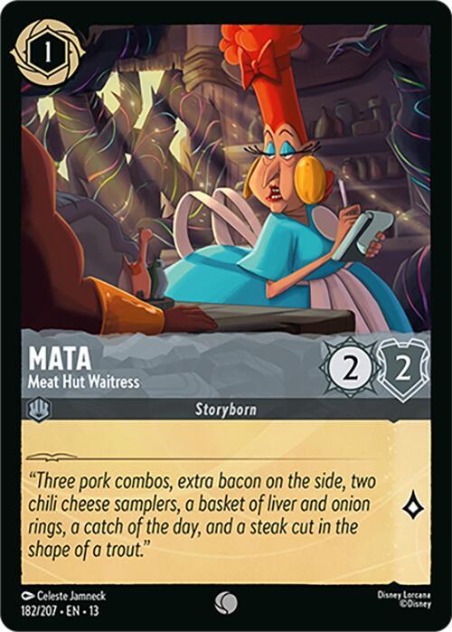 Mata, Meat Hut Waitress 182/207 (Attack of the Vine!)  - Cold Foil
