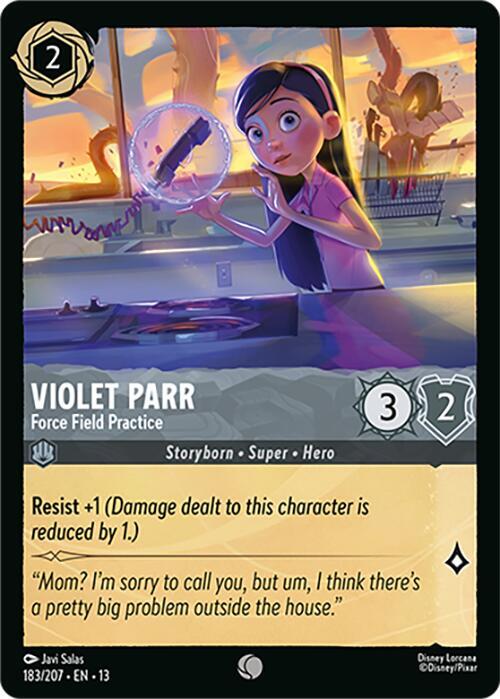 Violet Parr, Force Field Practice 183/204 (Attack of the Vine!)  - Cold Foil
