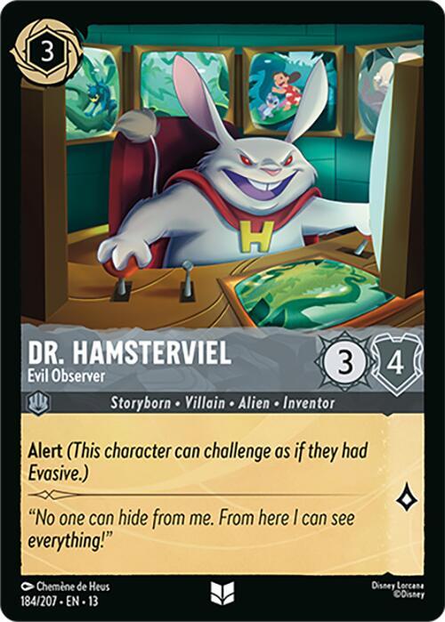 Dr. Hamsterviel, Evil Observer 184/204 (Attack of the Vine!)  - Cold Foil