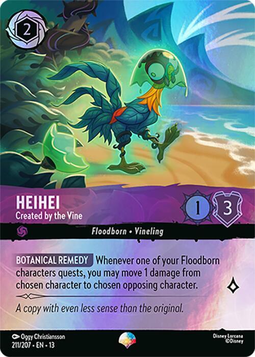 Heihei, Created by the Vine 211/207 (Attack of the Vine!)  - Holofoil
