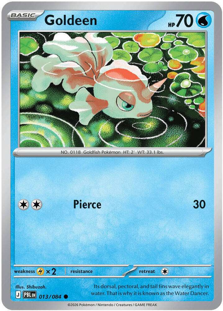 Goldeen 013/084 (ME05: Pitch Black)  - Reverse Holofoil