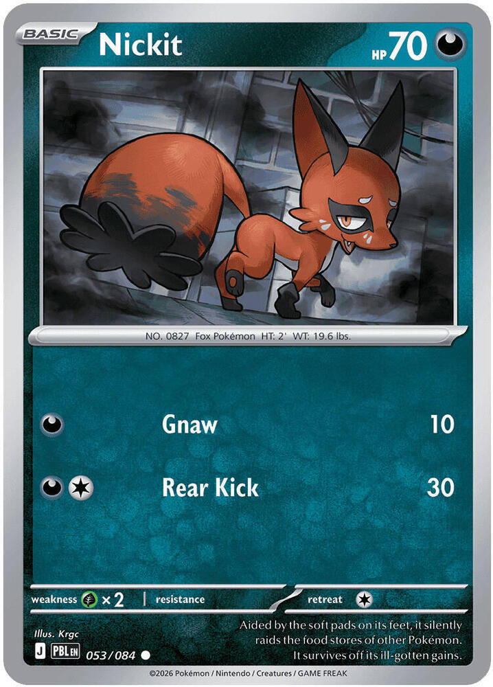 Nickit 053/084 (ME05: Pitch Black)  - Reverse Holofoil